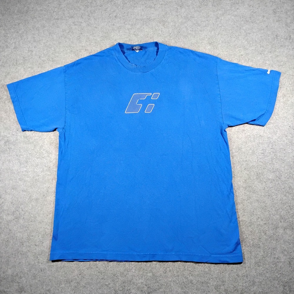 Truth Soul Armor Graphic Tee Shirt Men's XL Blue Vintage Y2K USA Christian